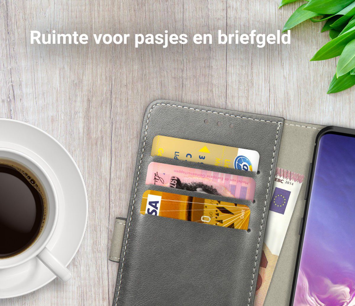 Rosso Element Samsung Galaxy S10 Plus Hoesje Book Cover Grijs afbeelding 8