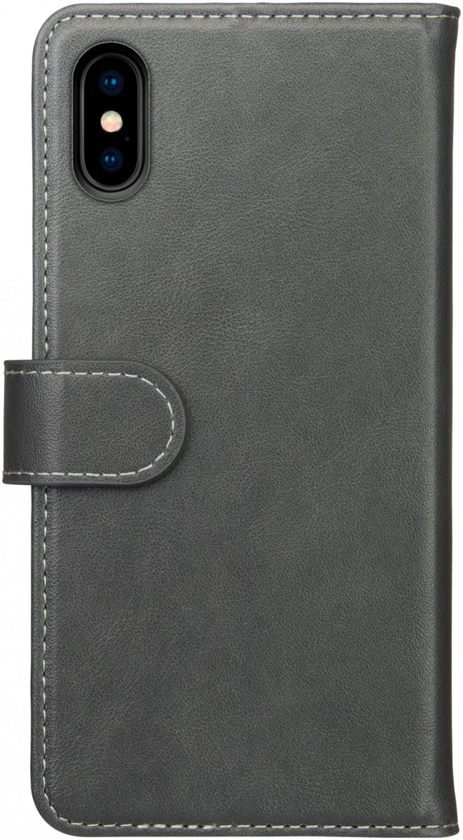 Rosso Element Apple iPhone XS / X Hoesje Book Cover Grijs afbeelding 4