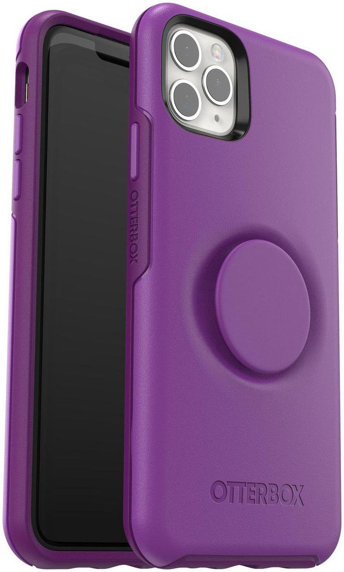 Otter + Pop Symmetry Series Apple iPhone 11 Pro Max Hoesje Paars afbeelding 1