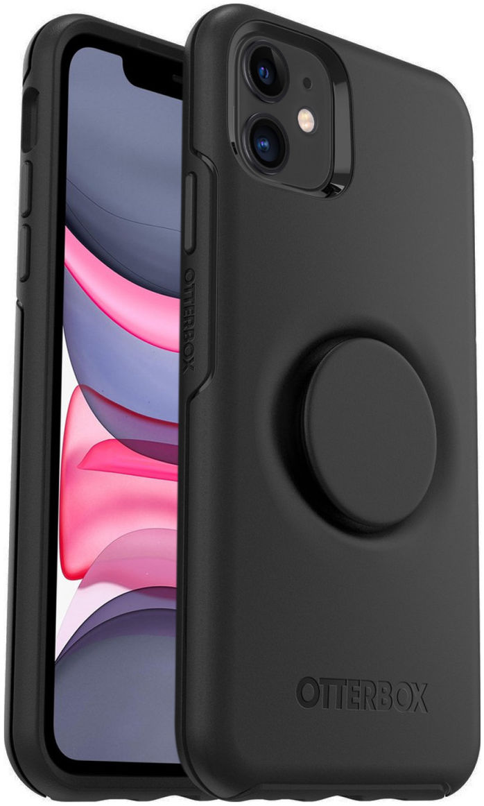 Otter + Pop Symmetry Series Apple iPhone 11 Hoesje Zwart afbeelding 1