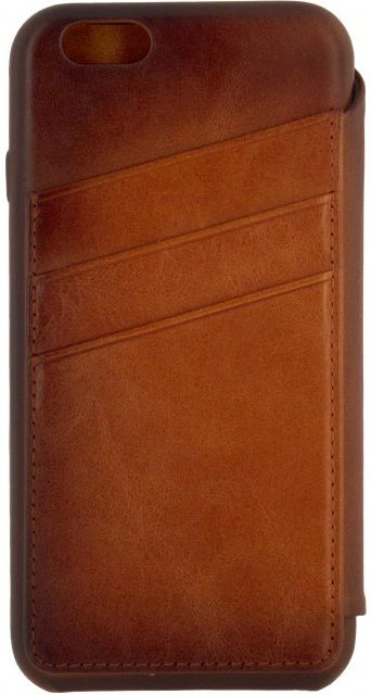 Senza Desire Skinny Leren Portemonnee Hoesje Apple iPhone 6(S) Bruin afbeelding 4