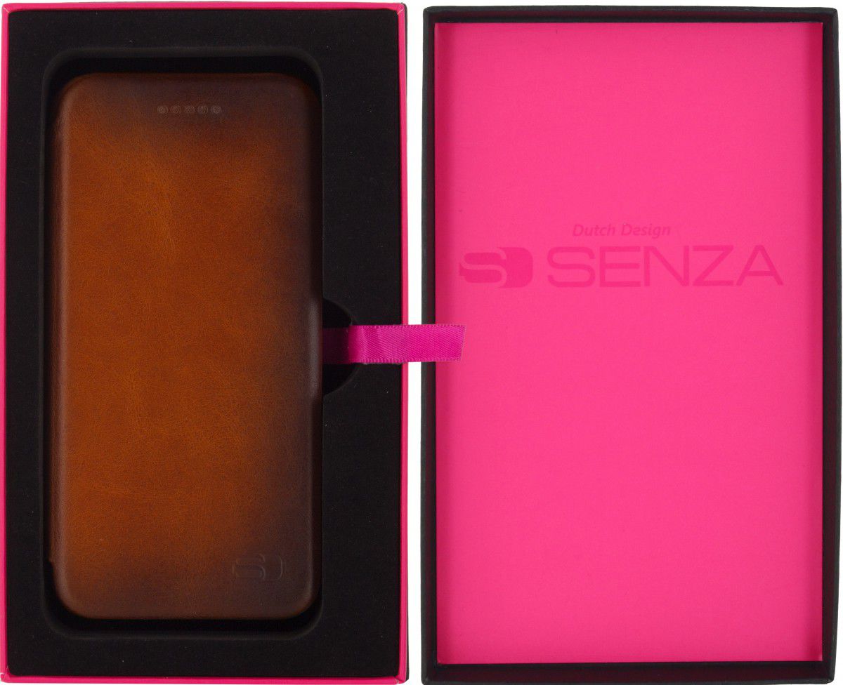 Senza Desire Skinny Leren Portemonnee Hoesje Apple iPhone 6(S) Bruin afbeelding 7