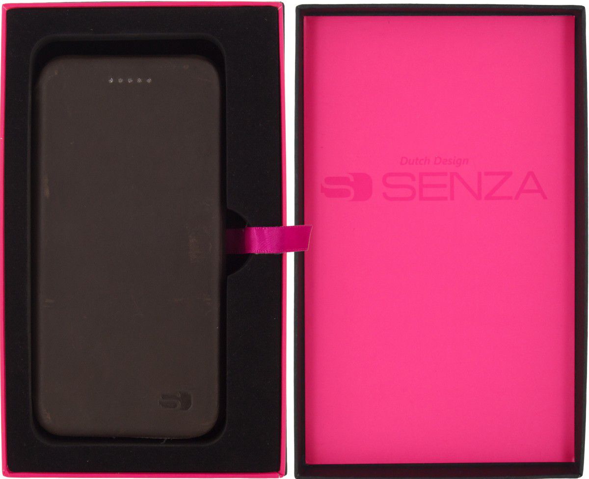 Senza Raw Apple iPhone SE (2020) Hoesje Dun Leren Wallet Case Bruin afbeelding 7