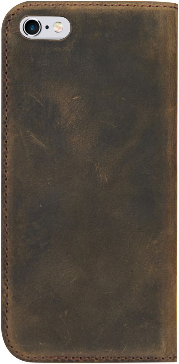 Senza Raw Skinny Leren Portemonnee Hoesje iPhone 6(S) Donkerbruin afbeelding 2