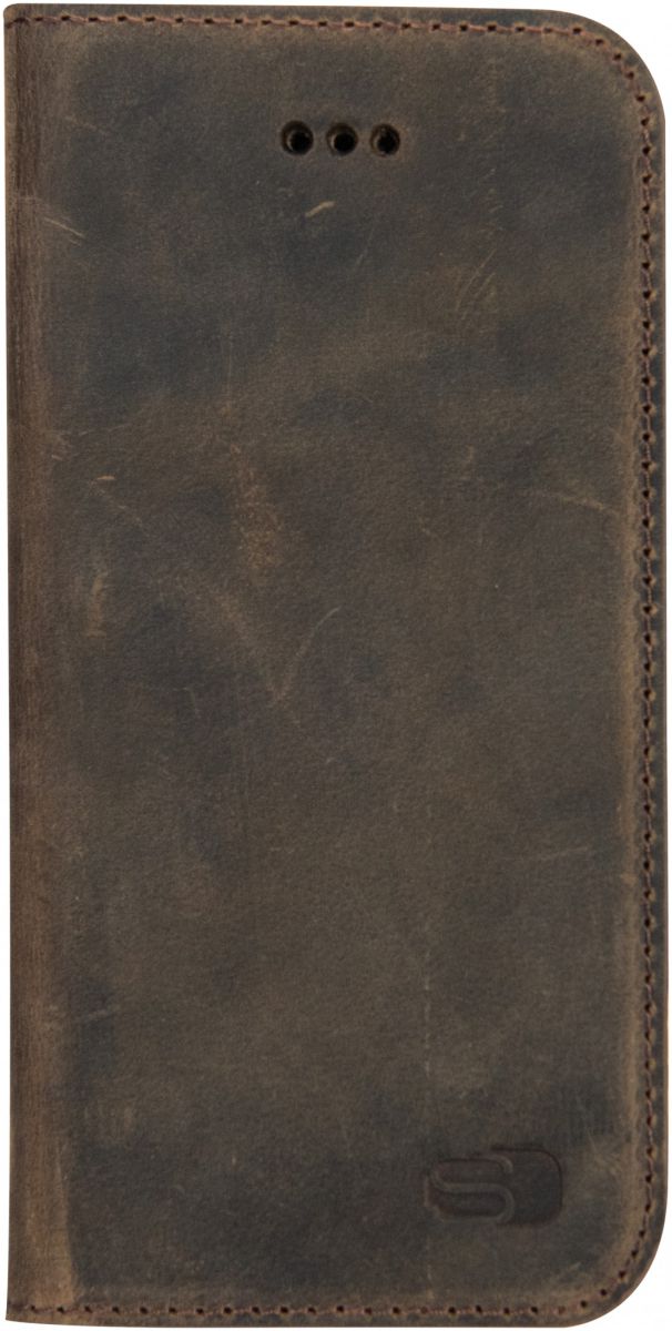 Senza Raw Skinny Leren Portemonnee Hoesje iPhone 6(S) Donkerbruin afbeelding 3
