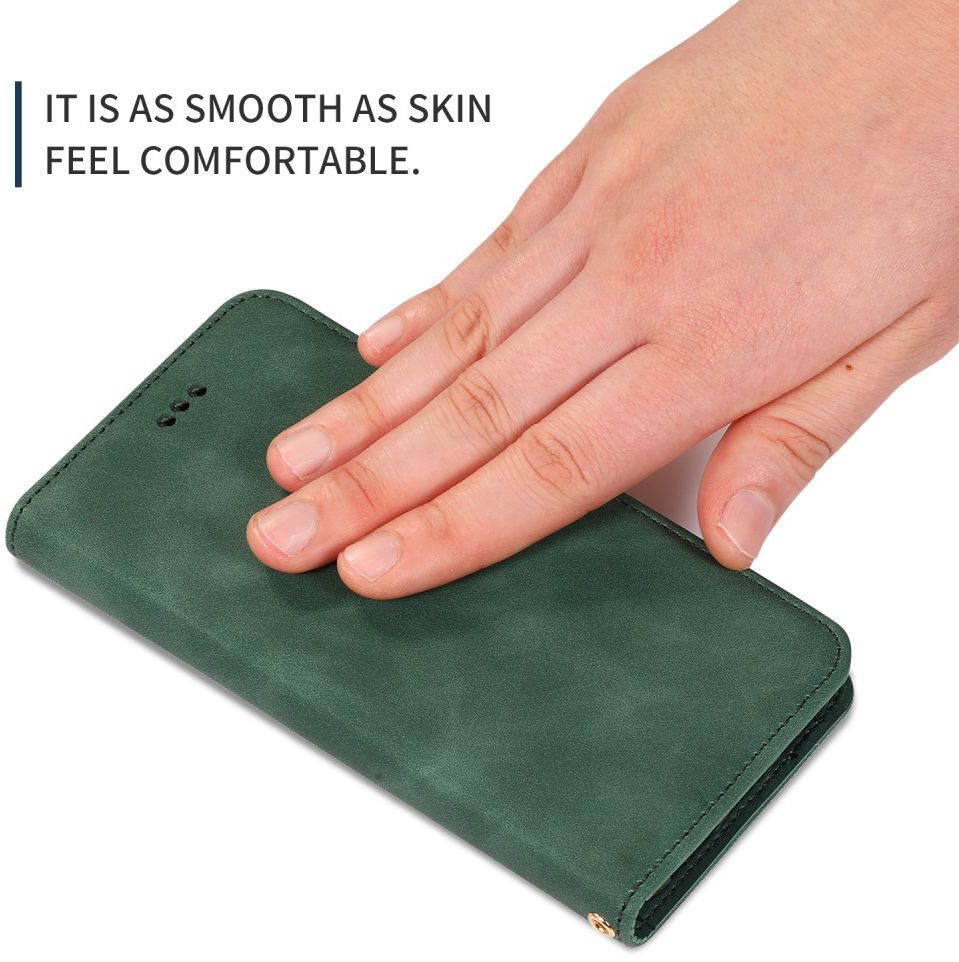 OnePlus 7 Pro Stijlvol Portemonnee Hoesje Groen afbeelding 8