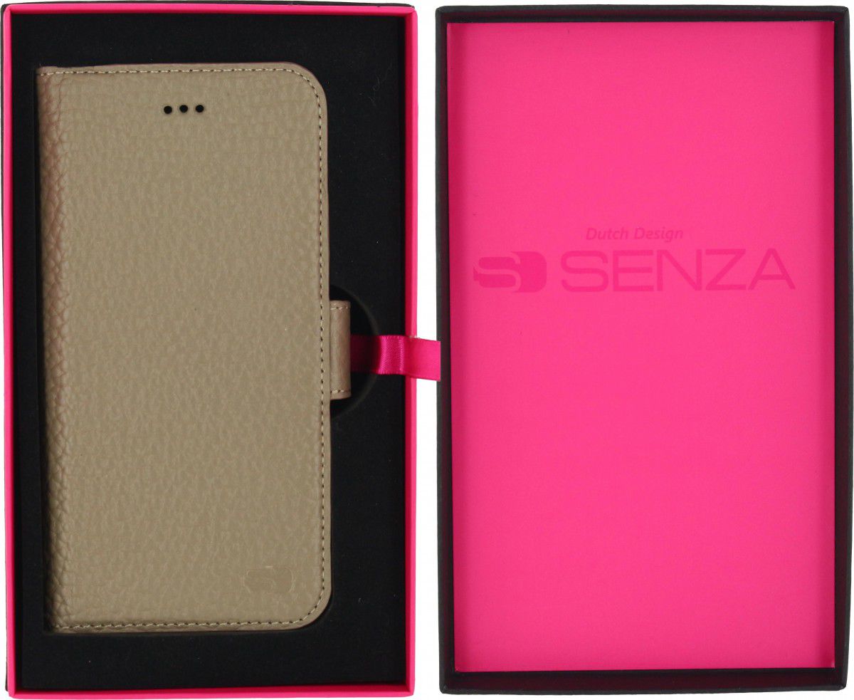 Senza Exquisite Leren Portemonnee Hoesje Apple iPhone 6(S) Bruin afbeelding 6