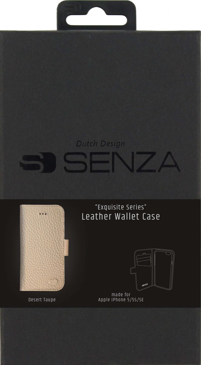Senza Exquisite Leren Portemonnee Hoesje iPhone 5(S) / SE Bruin afbeelding 5
