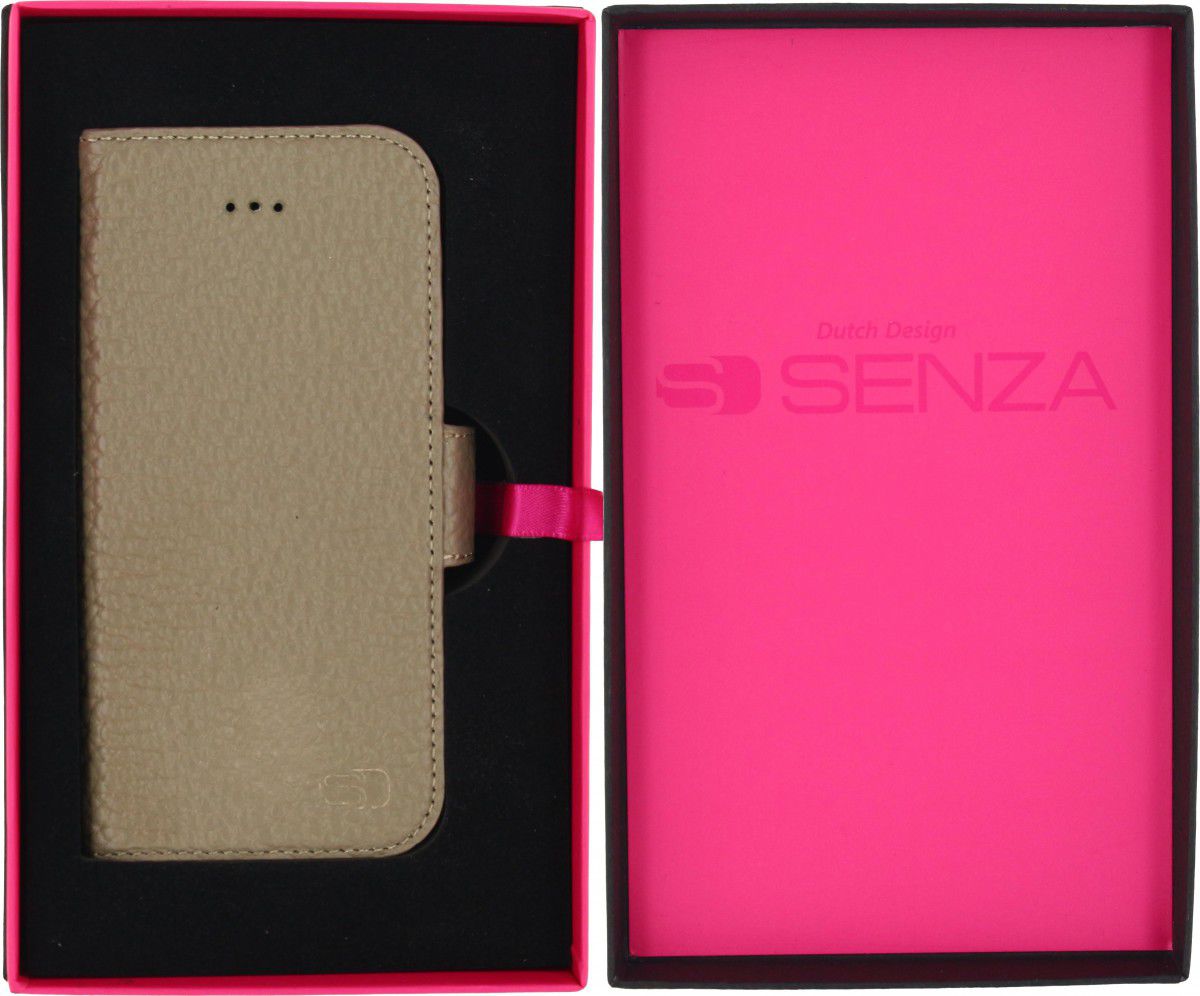 Senza Exquisite Leren Portemonnee Hoesje iPhone 5(S) / SE Bruin afbeelding 6