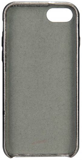 Senza Glam Apple iPhone SE (2020) Hoesje Dun Leren Back Cover Grijs afbeelding 4