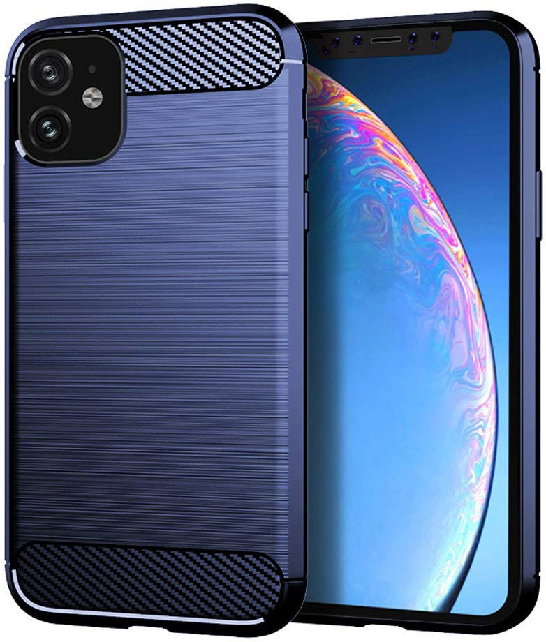Apple iPhone 11 Pro Max Geborsteld TPU Hoesje Blauw afbeelding 10