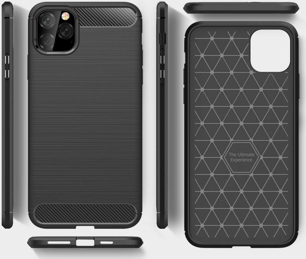 Apple iPhone 11 Pro Max Geborsteld TPU Hoesje Rood afbeelding 5