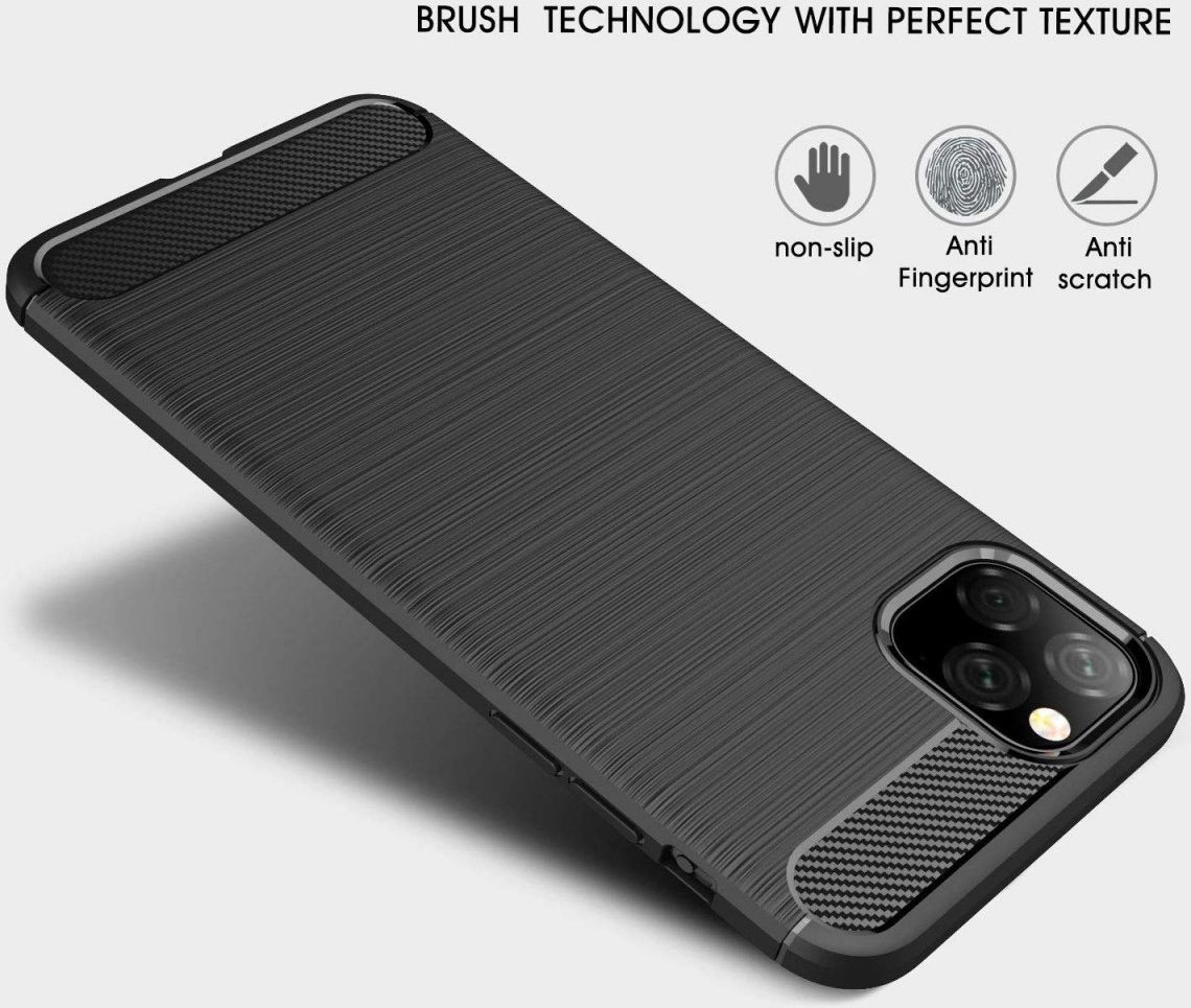 Apple iPhone 11 Pro Max Geborsteld TPU Hoesje Rood afbeelding 7