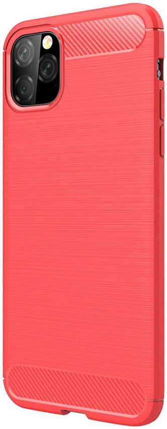 Apple iPhone 11 Pro Max Geborsteld TPU Hoesje Rood afbeelding 1