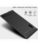 Samsung Galaxy Note 10 Geborsteld TPU Hoesje Zwart