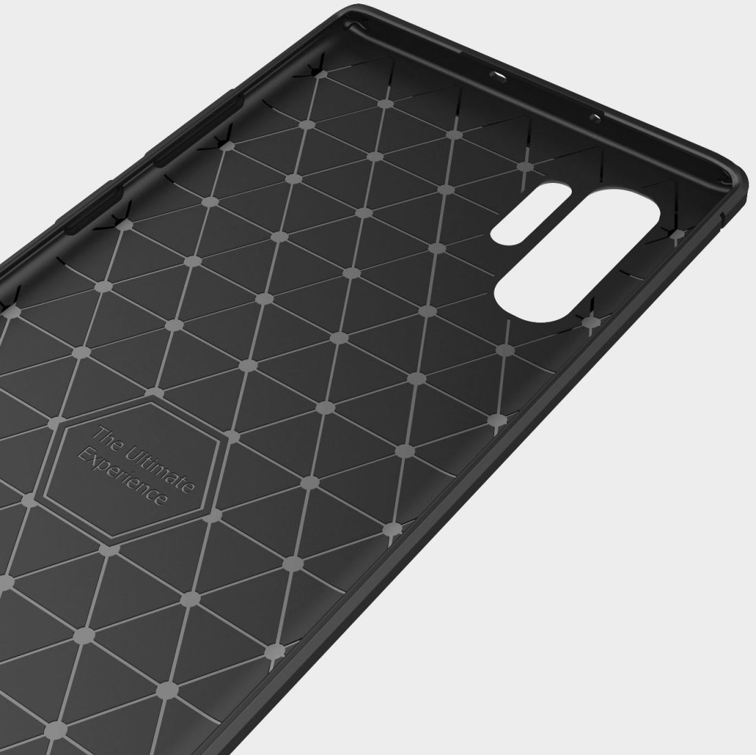 Samsung Galaxy Note 10 Plus Geborsteld TPU Hoesje Zwart afbeelding 5