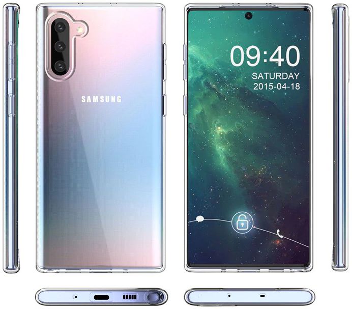 Samsung Galaxy Note 10 Transparant TPU Hoesje afbeelding 4