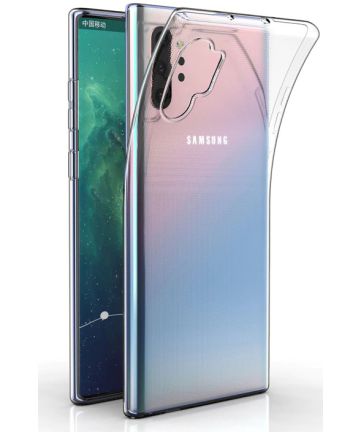 Samsung Galaxy Note 10 Plus Hoesje Dun TPU Transparant Hoesjes