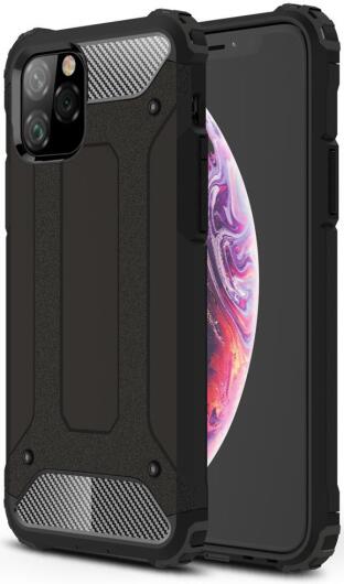 Apple IPhone 11 Pro Hoesje Shock Proof Hybride Back Cover Zwart afbeelding 1