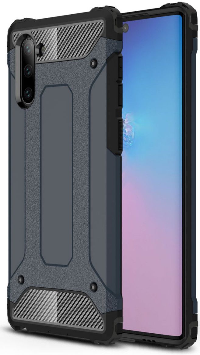 Samsung Galaxy Note 10 Hybride Hoesje Blauw afbeelding 1