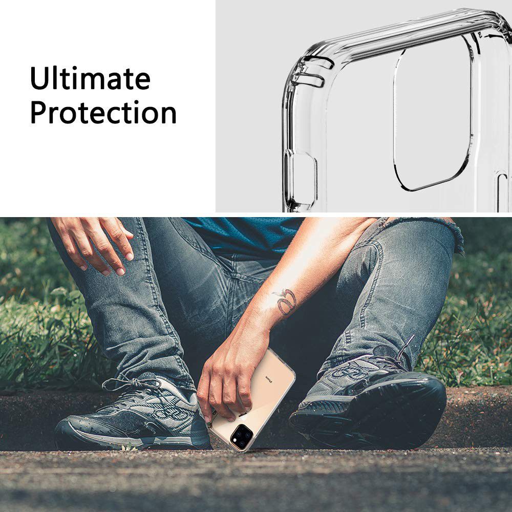 Apple iPhone 11 Pro Hoesje Armor Back Cover Transparant afbeelding 7