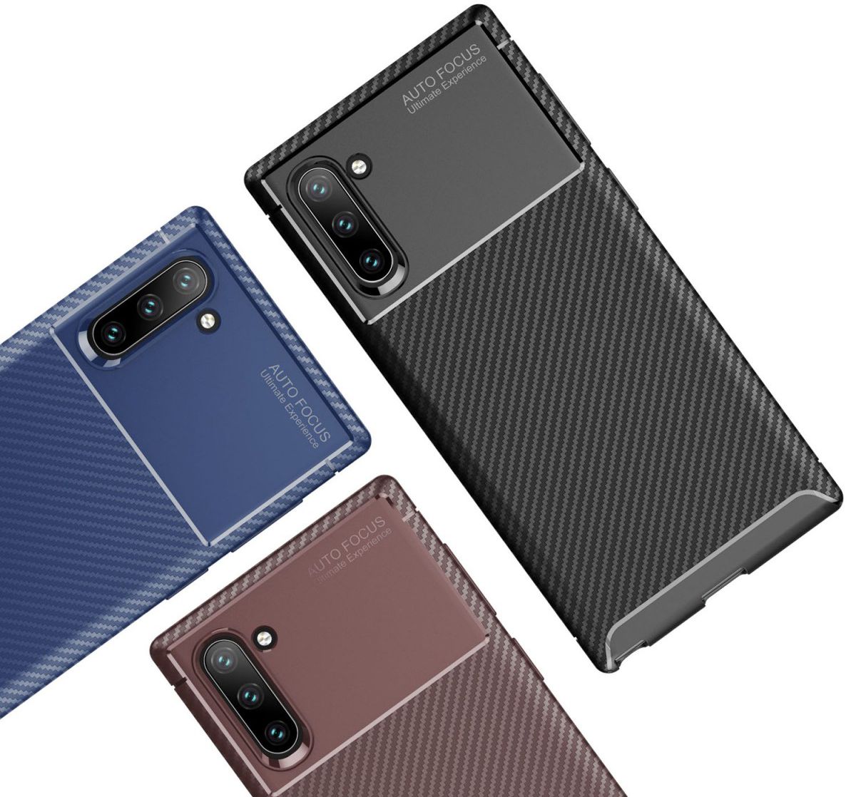 Samsung Galaxy Note 10 Siliconen Carbon Hoesje Zwart afbeelding 12