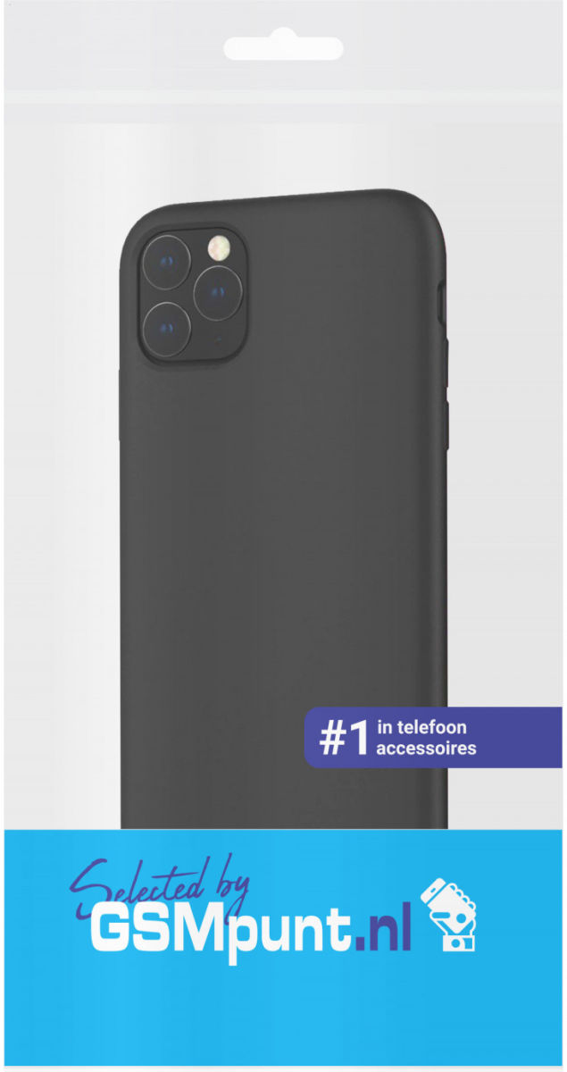 Apple iPhone 11 Pro Hoesje Siliconen Zwart afbeelding 3