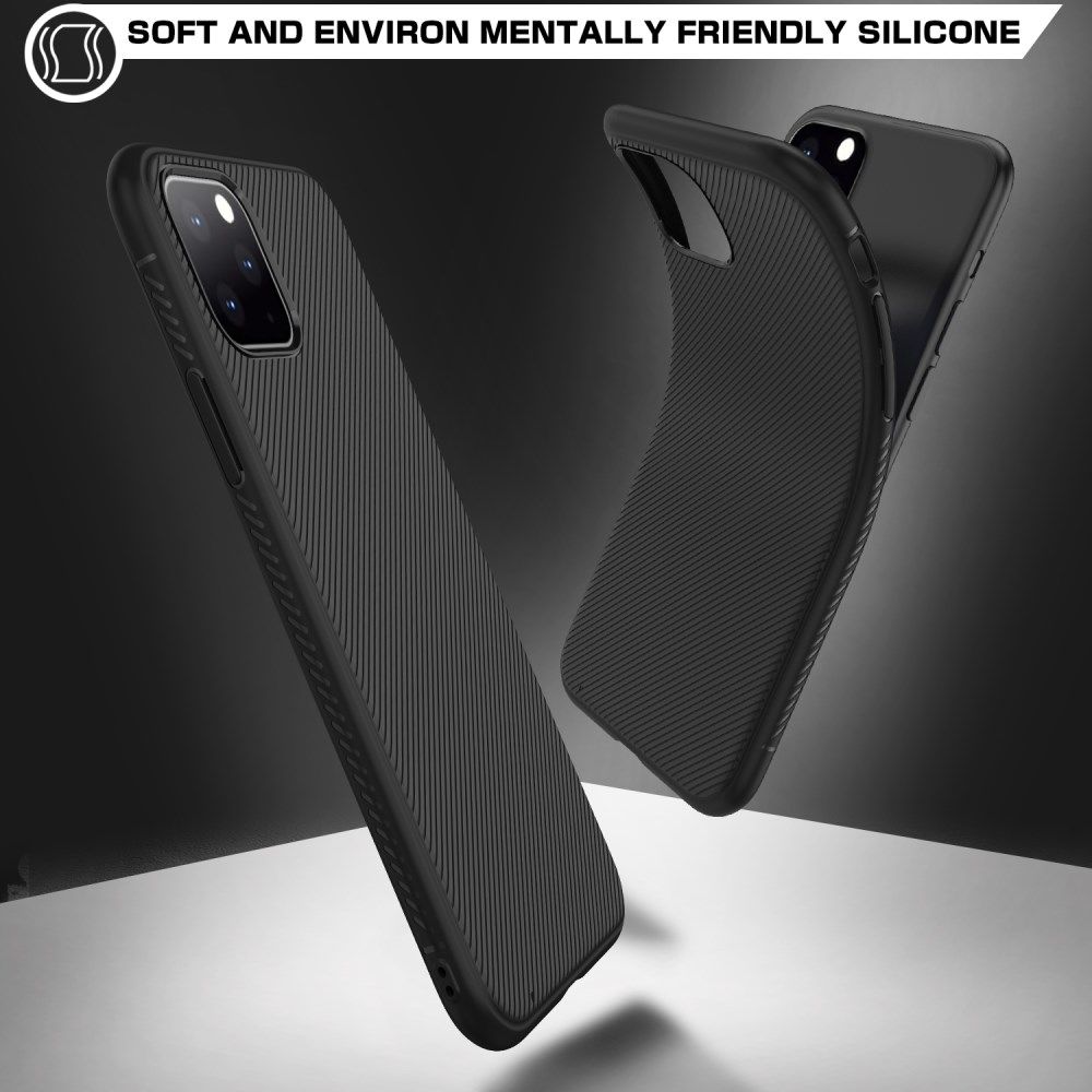 Apple iPhone 11 Pro Hoesje Twill Slim Textuur Zwart afbeelding 10
