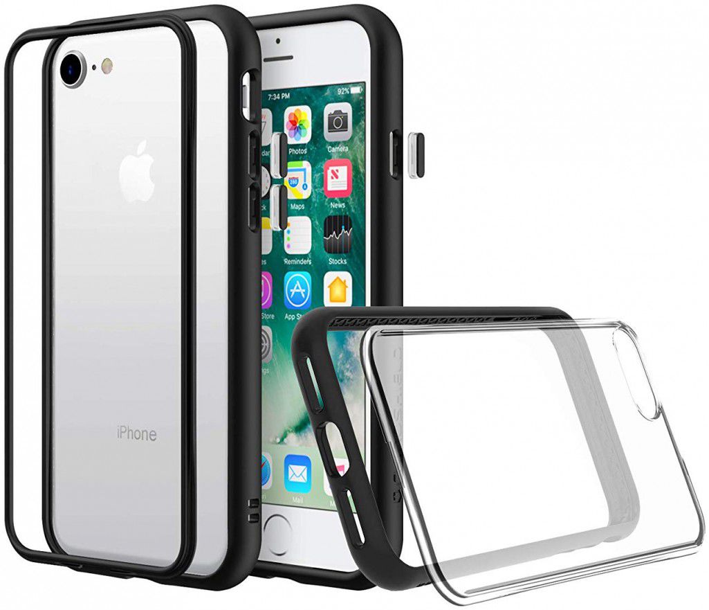 RhinoShield Playproof Apple iPhone 7/8 Hoesje Bumper Zwart afbeelding 1