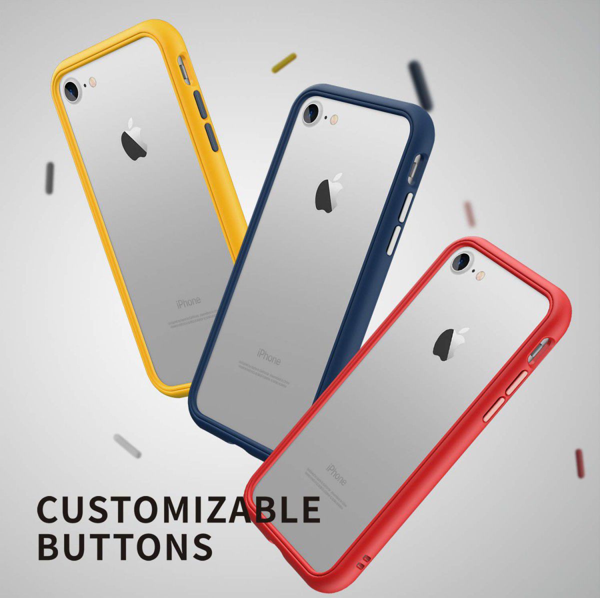 RhinoShield Playproof Apple iPhone 7/8 Hoesje Bumper Zwart afbeelding 4