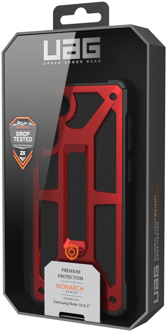 Urban Armor Gear Monarch Hoesje Samsung Galaxy Note 10 Crimson afbeelding 14