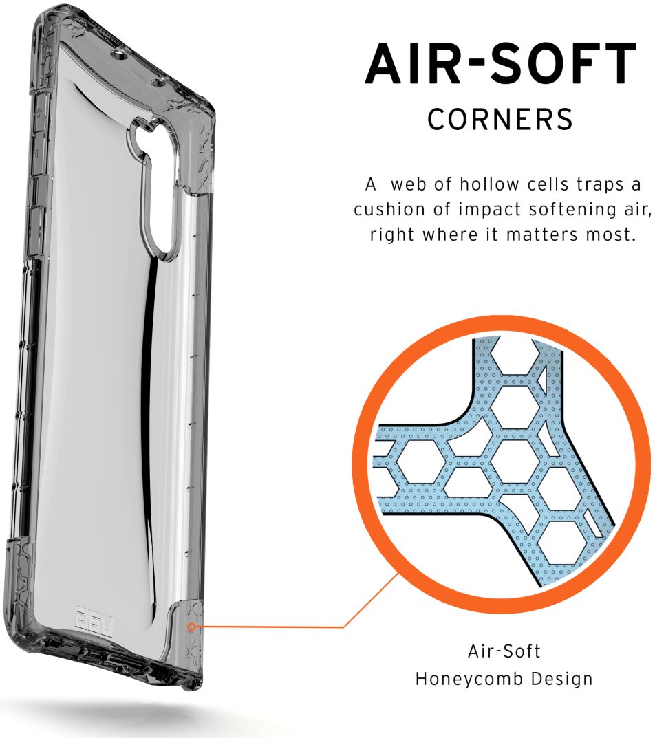 Urban Armor Gear Plyo Hoesje Samsung Galaxy Note 10 Ice afbeelding 4