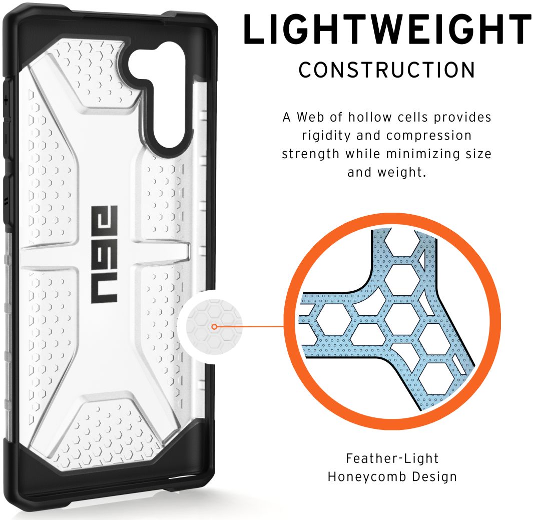 Urban Armor Gear Plasma Samsung Galaxy Note 10 Hoesje Transparant Ice afbeelding 4