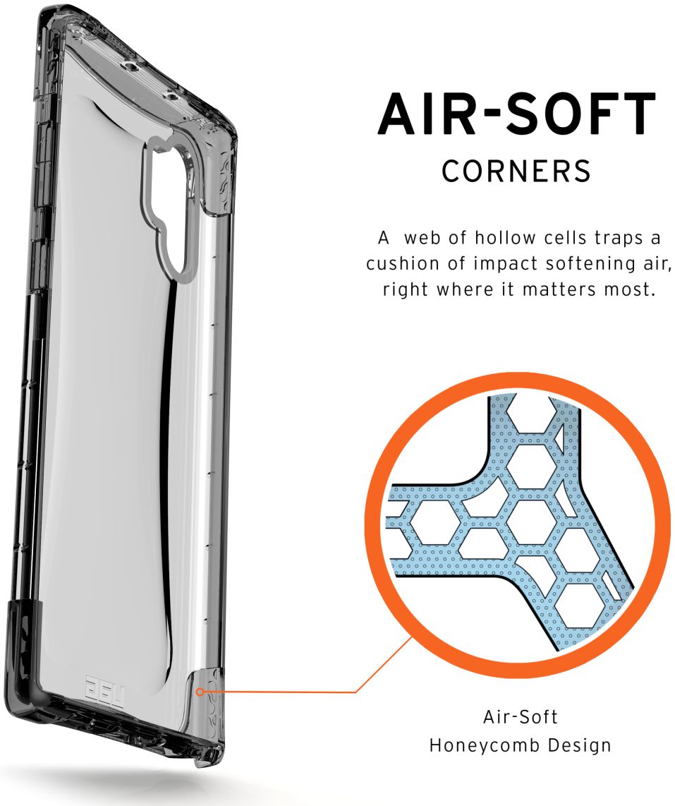 Urban Armor Gear Plyo Hoesje Samsung Galaxy Note 10 Plus Ice afbeelding 4