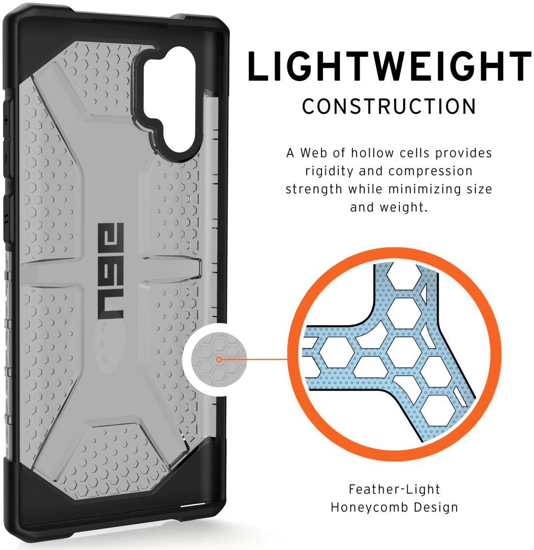 Urban Armor Gear Plasma Hoesje Samsung Galaxy Note 10 Plus Ash afbeelding 4