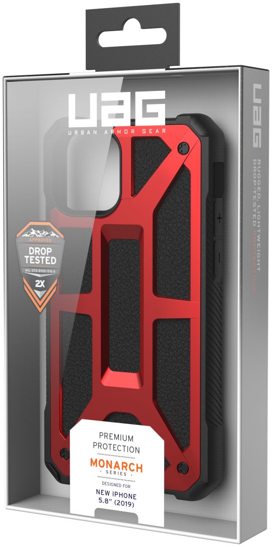 Urban Armor Gear Monarch Apple iPhone 11 Pro Hoesje Crimson afbeelding 14