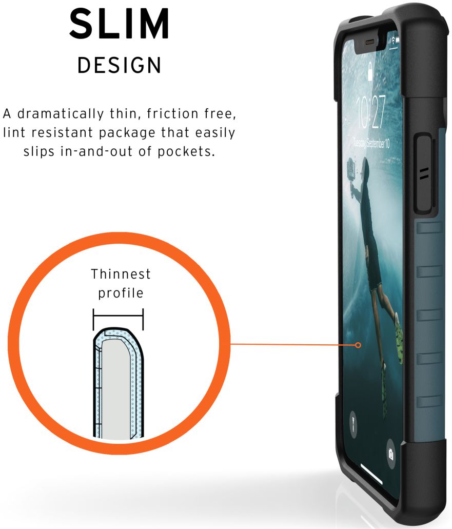 Urban Armor Gear Pathfinder Hoesje Apple iPhone 11 Pro Slate afbeelding 4