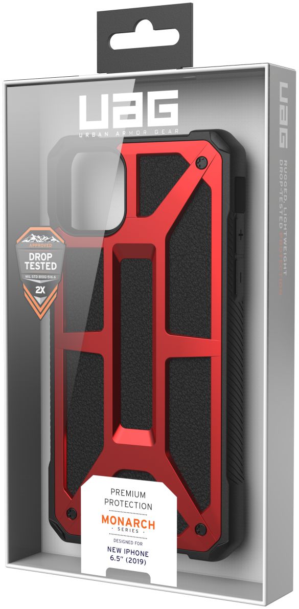 Urban Armor Gear Monarch Hoesje Apple iPhone 11 Pro Max Crimson afbeelding 14