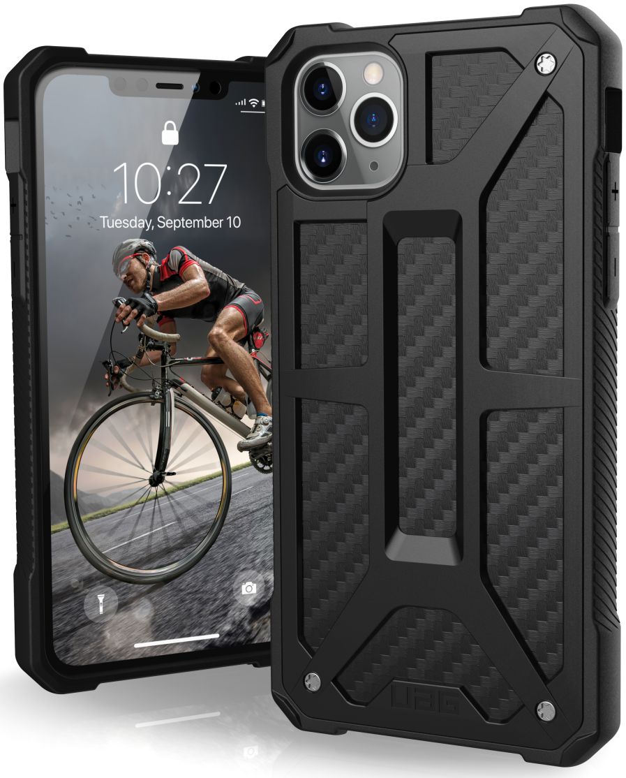 Urban Armor Gear Monarch Hoesje Apple iPhone 11 Pro Max Carbon Fiber afbeelding 1