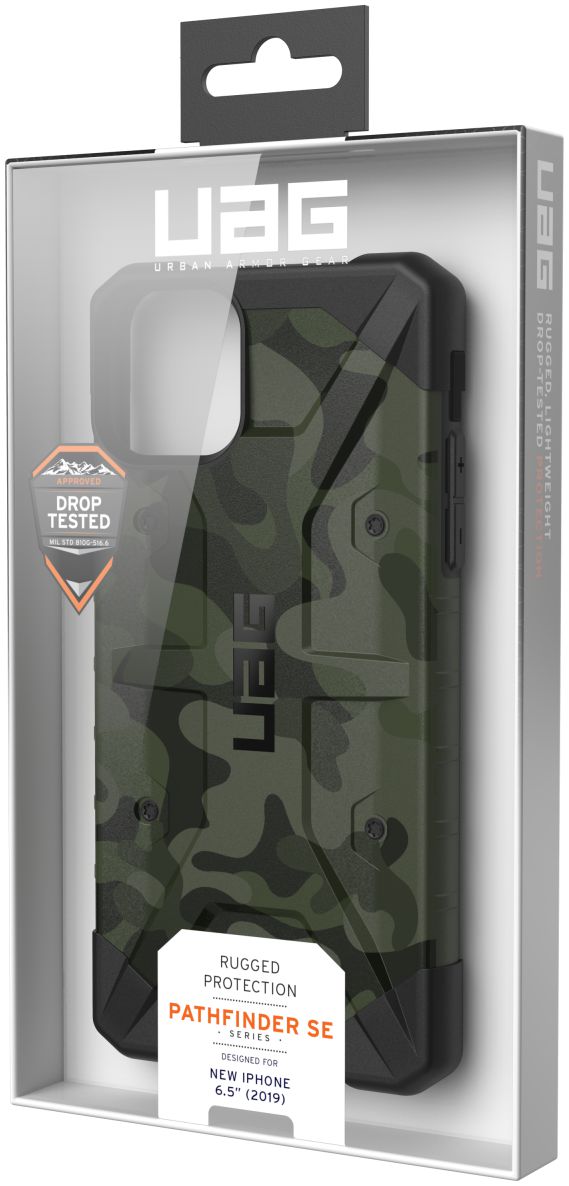 Urban Armor Gear Pathfinder Hoesje Apple iPhone 11 Pro Max Forest Camo afbeelding 13