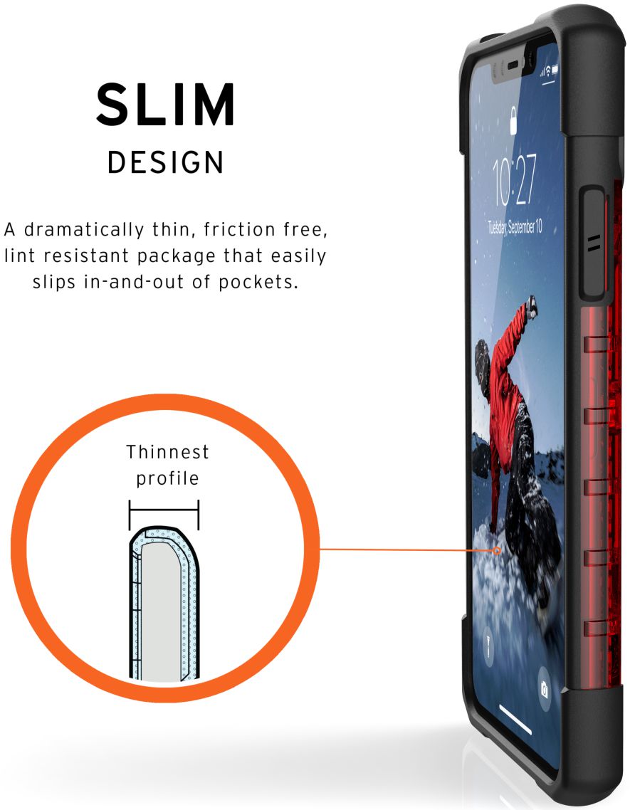 Urban Armor Gear Plasma Hoesje Apple iPhone 11 Pro Max Magma afbeelding 4