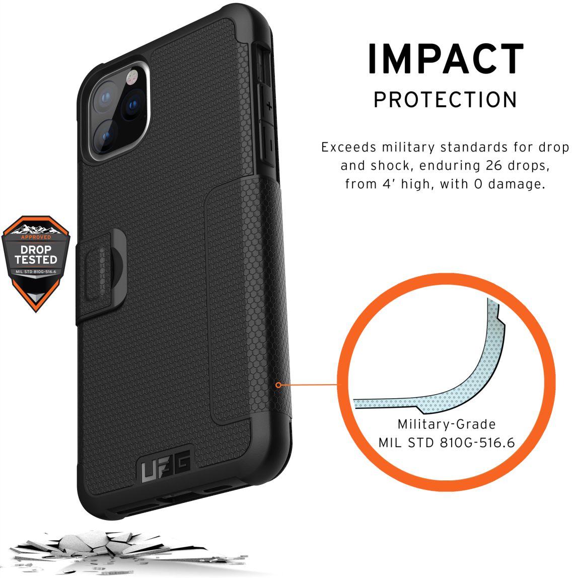 Urban Armor Gear Metropolis Hoesje Apple iPhone 11 Pro Max afbeelding 3