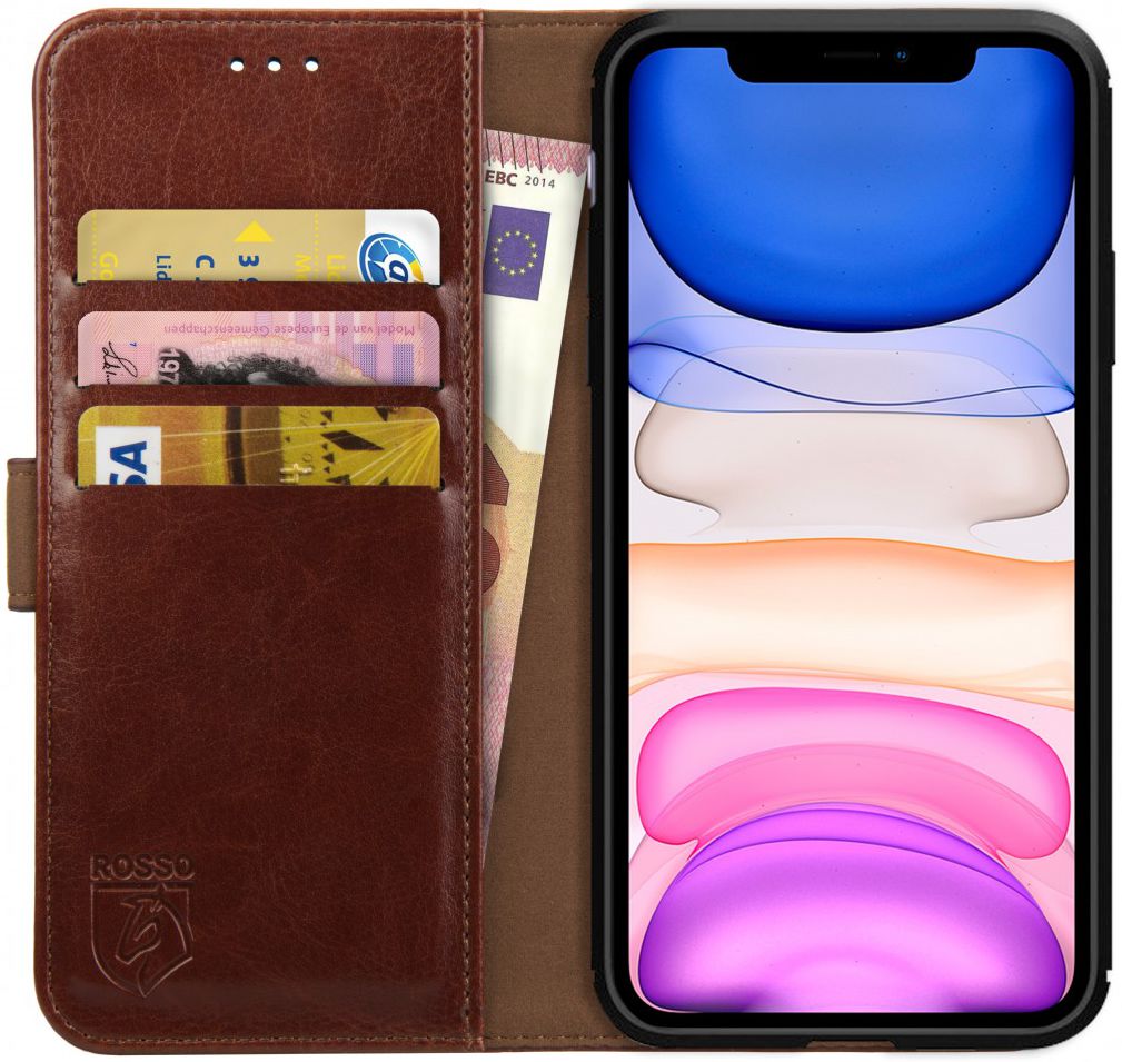 Rosso Element Apple iPhone 11 Pro Hoesje Book Cover Bruin afbeelding 1