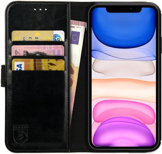 Rosso Element Apple iPhone 11 Hoesje Book Cover Zwart afbeelding 1