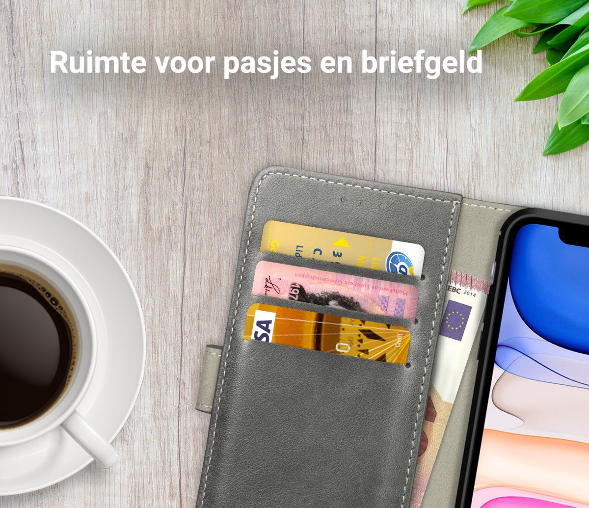 Rosso Element Apple iPhone 11 Pro Hoesje Book Cover Grijs afbeelding 8