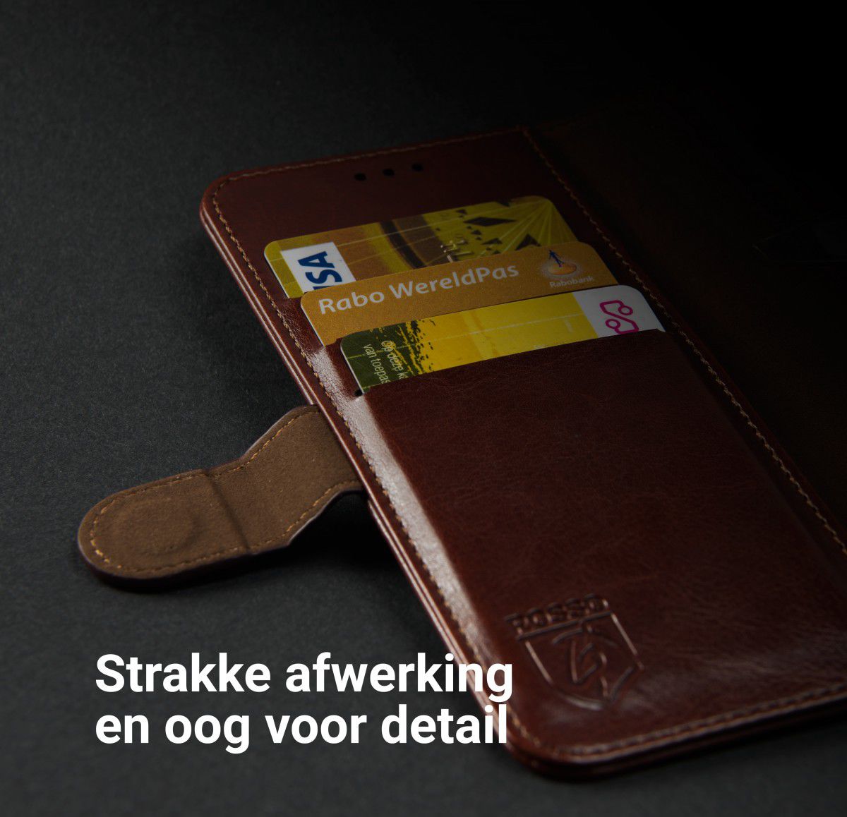 Rosso Element Apple iPhone 11 Hoesje Book Cover Lichtbruin afbeelding 10