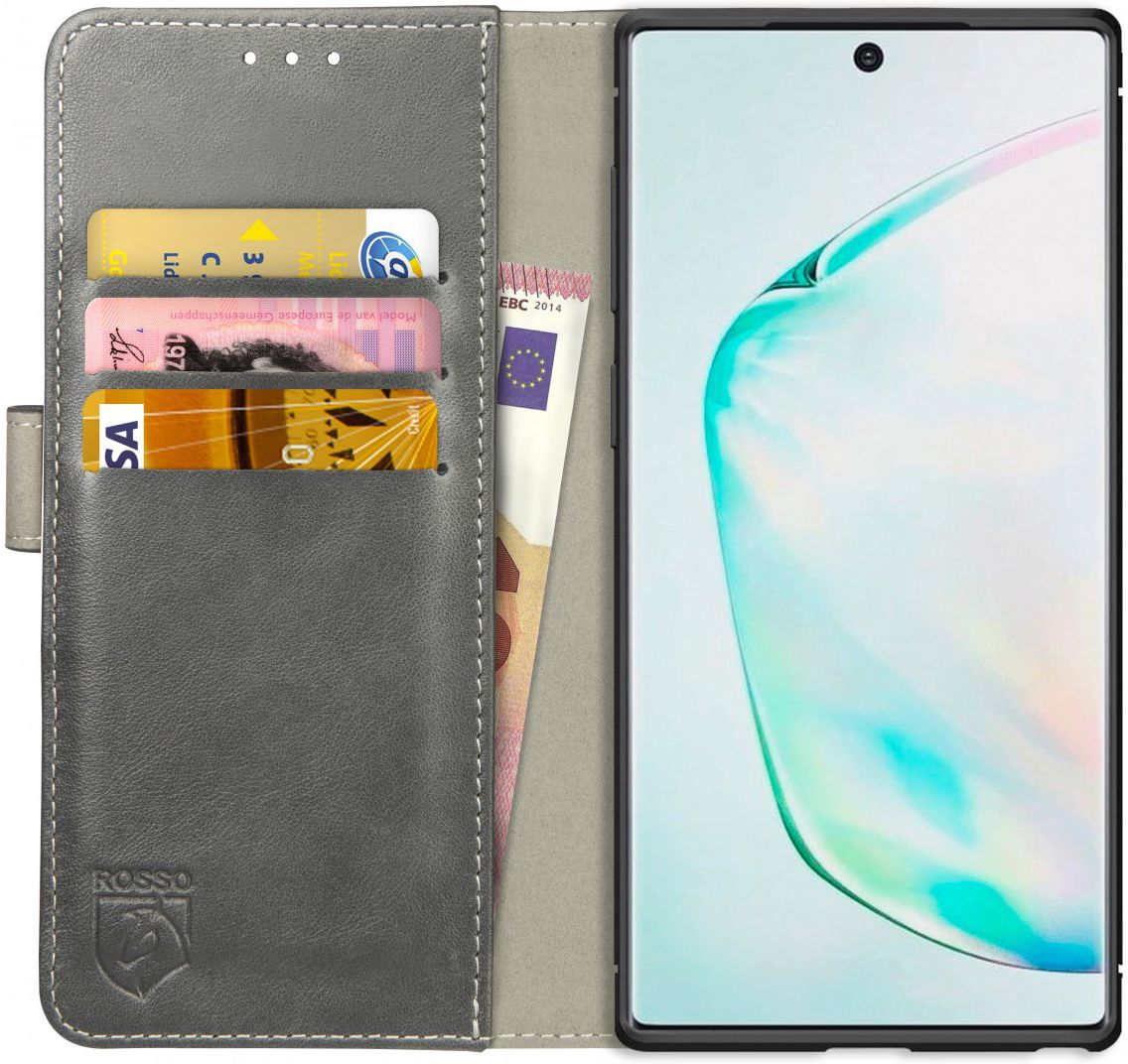 Rosso Element Samsung Galaxy Note 10 Plus Hoesje Book Cover Grijs afbeelding 1