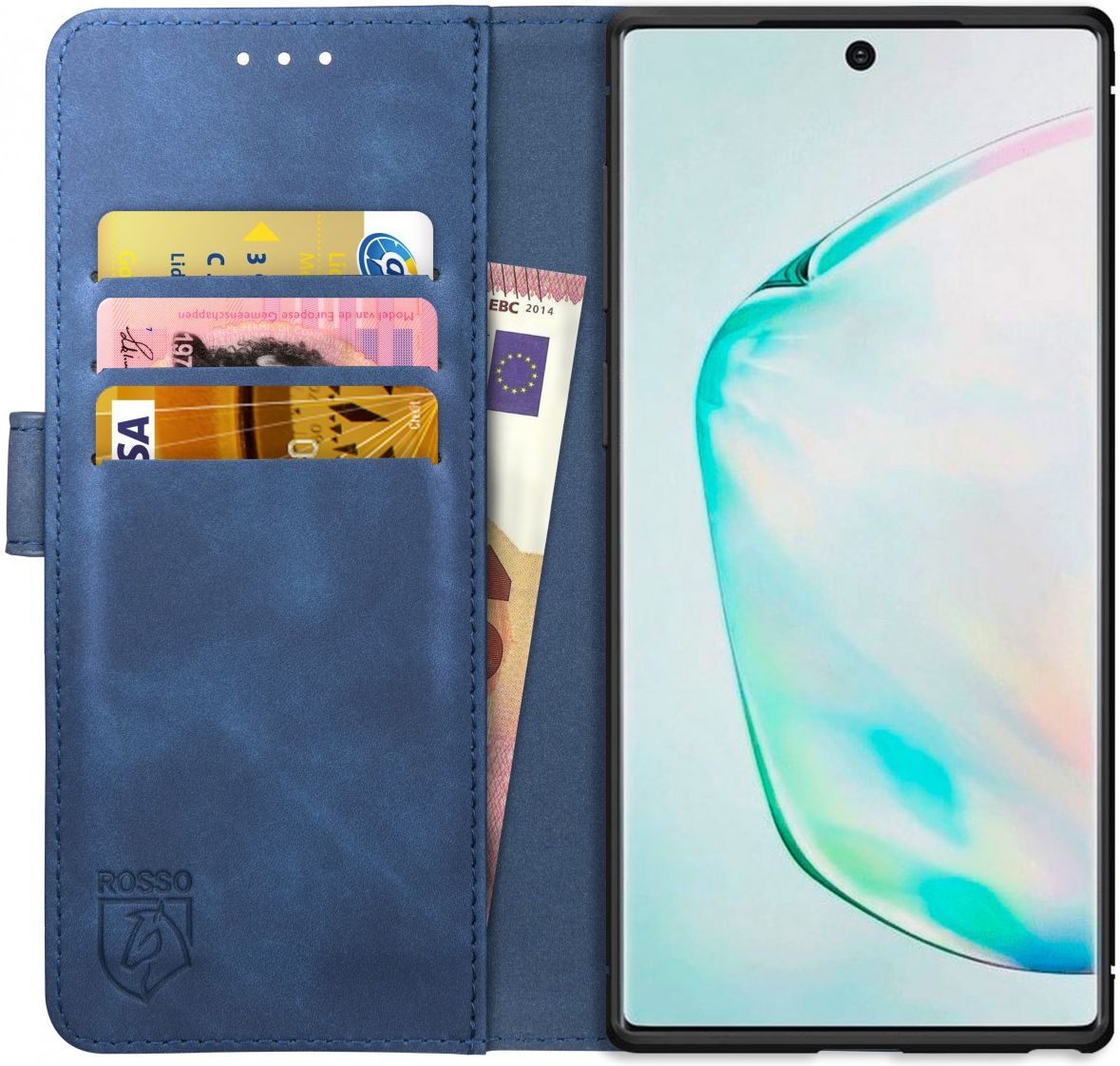 Rosso Element Samsung Galaxy Note 10 Plus Hoesje Book Cover Blauw afbeelding 1