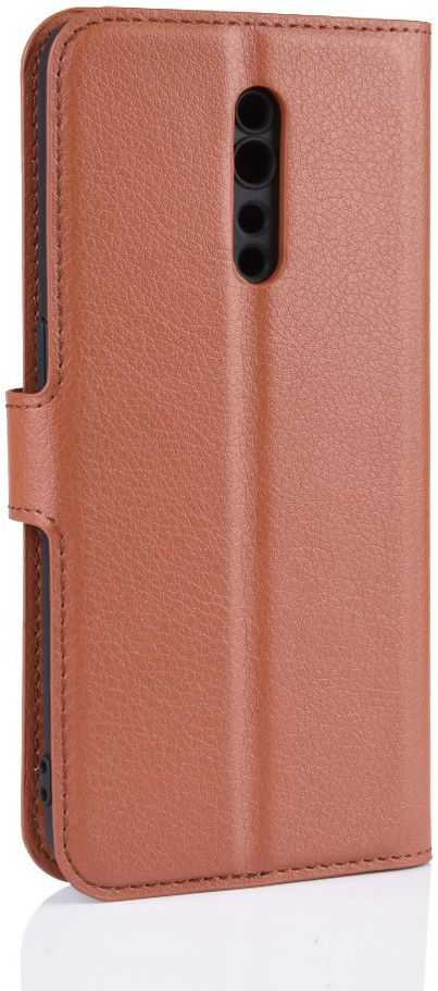 Oppo Reno Z Lychee Portemonnee Hoesje Bruin afbeelding 5