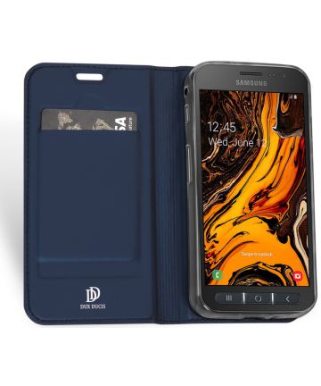Dux Ducis Premium Book Case Samsung Galaxy Xcover 4(S) Hoesje Blauw Hoesjes